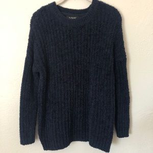 Navy Fuzzy Sweater